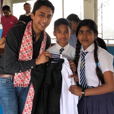 donating school uniforms to students
