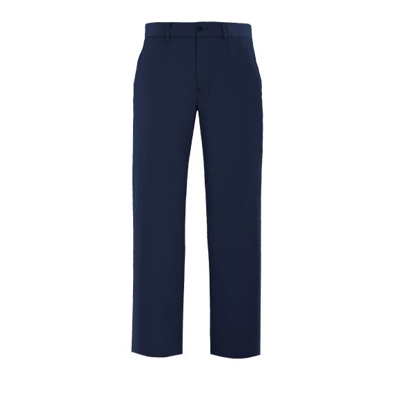 Full size image of Flat Front Casual Pant - Male (in color NAVY)