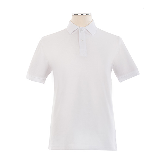 Full size image of Short Sleeve Golf Shirt - Unisex (in color WHITE)