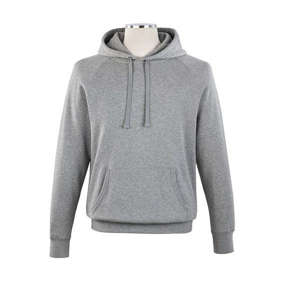 Full size image of Kangaroo Hooded Sweat Top - Unisex (in color Grey)